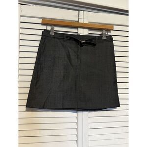 EXPRESS Women's Size 3 / 4 Skirt Mini Aline Stretch Gray Wool Blend‎